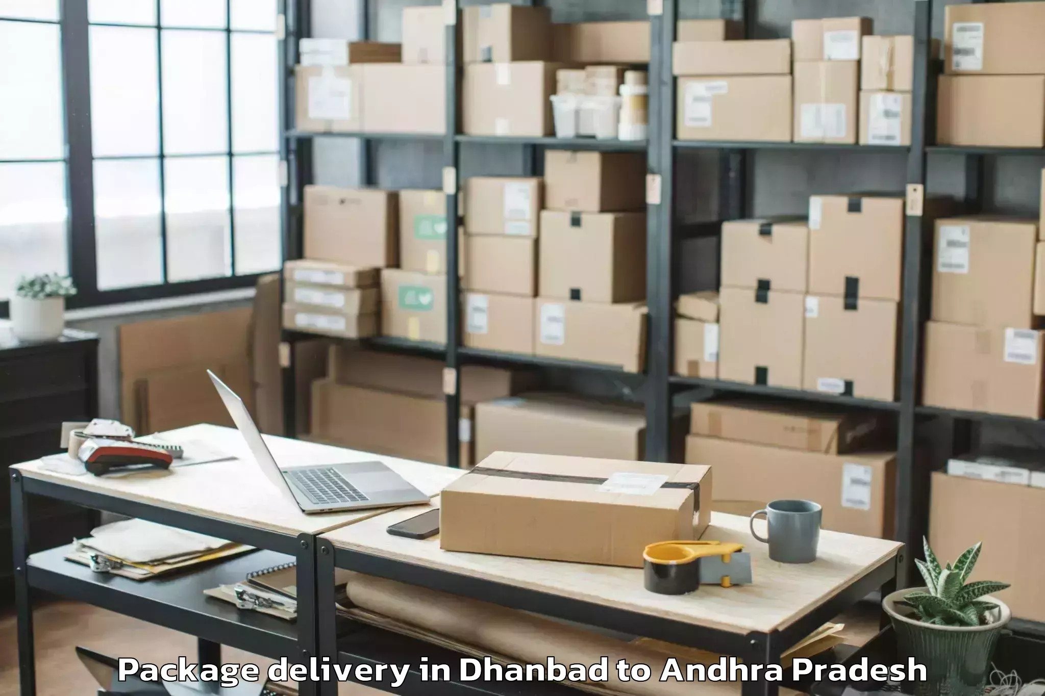 Easy Dhanbad to Santhabommali Package Delivery Booking